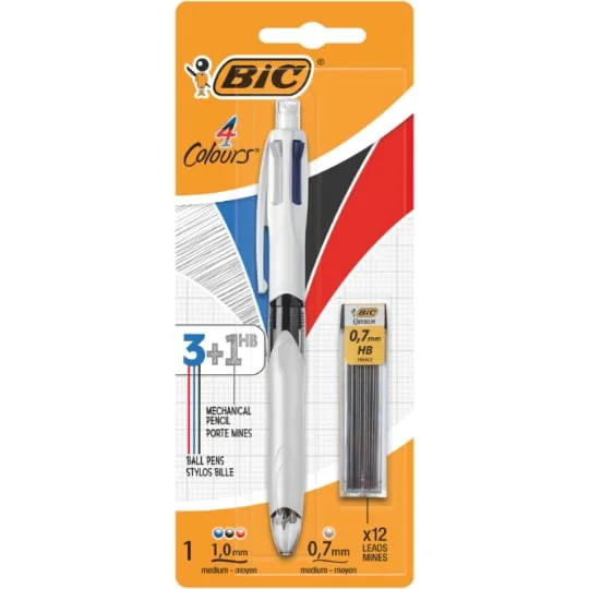 Stylo 4 couleurs + porte mine