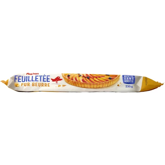 Pâte feuilletée pur beurre sans additif