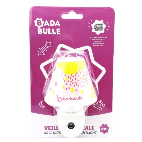 Veilleuse murale rose bébé