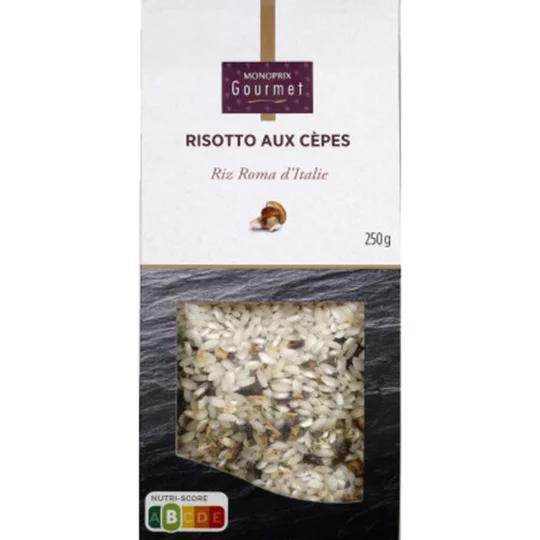 Risotto aux cèpes au riz carnaroli d'Italie