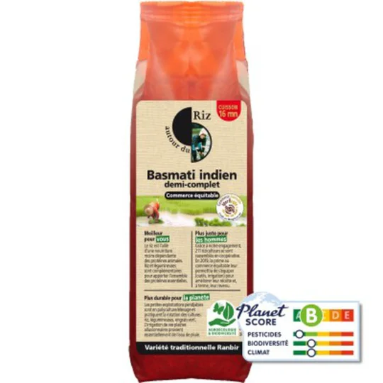 Riz Basmati Demi-Complet Bio