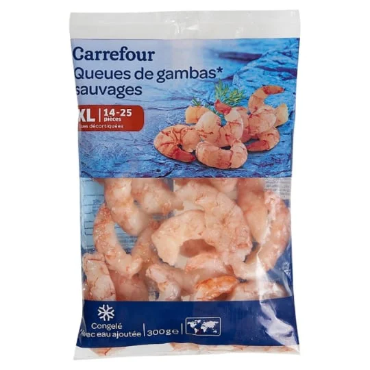 Queues de gambas sauvages XL