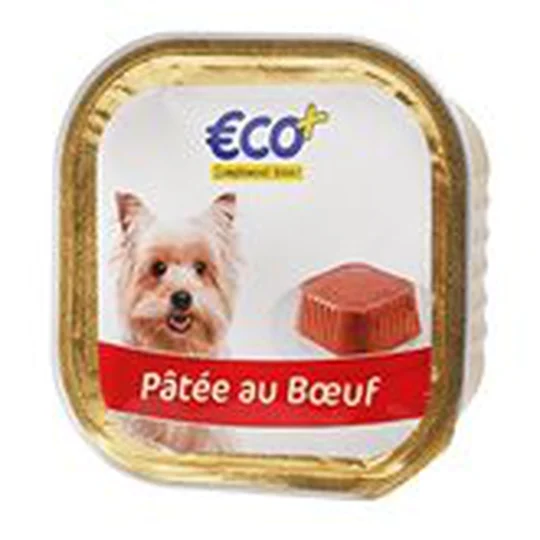 Barquette chien Au boeuf