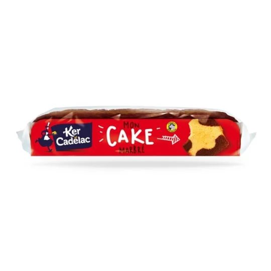 Gâteau barre marbrée cacao