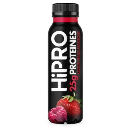 Yaourt à boire fraise framboise protéiné 0% MG
