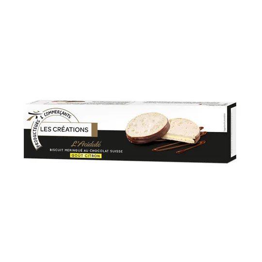 L'Acidulé Biscuit meringué au chocolat suisse goût citron
