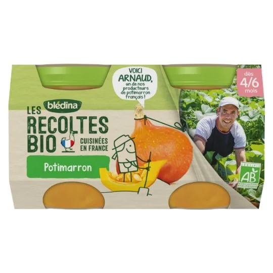 Petit pot bébé potimarron - dès 4-6 mois