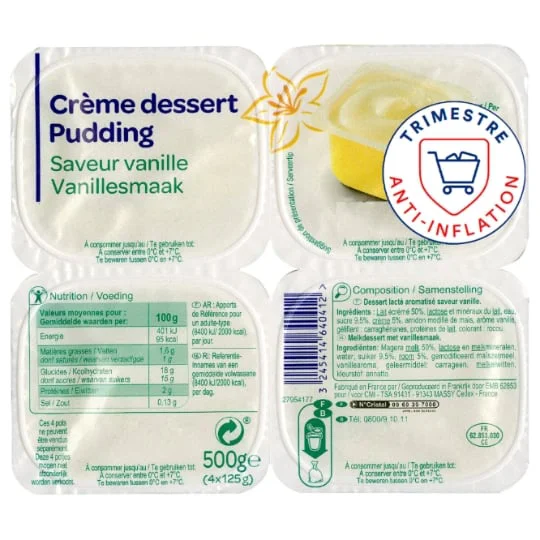 Crème dessert vanille