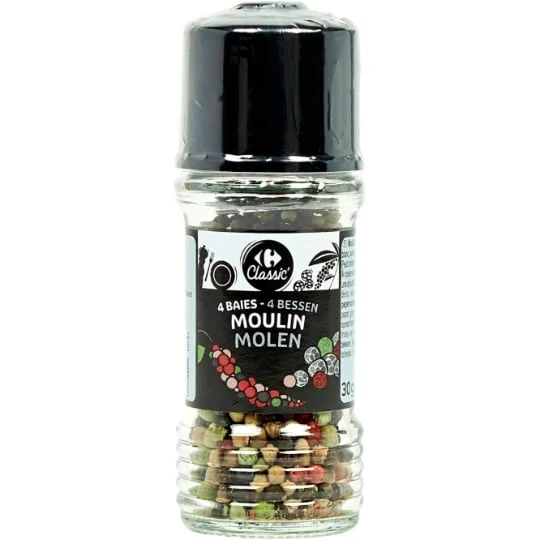 Epices moulin 4 baies