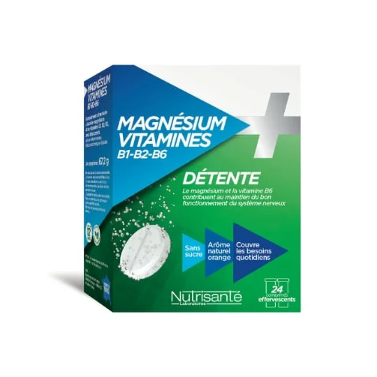 Complément alimentaire Magnésium & Vitamines B1, B2, B6