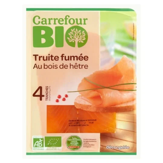 Truite fumée Bio au bois de hêtre