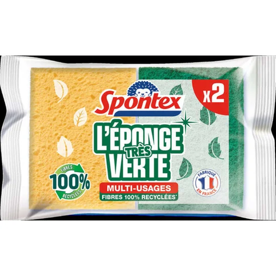Eponges Végétales Grattantes-Fibres recyclées