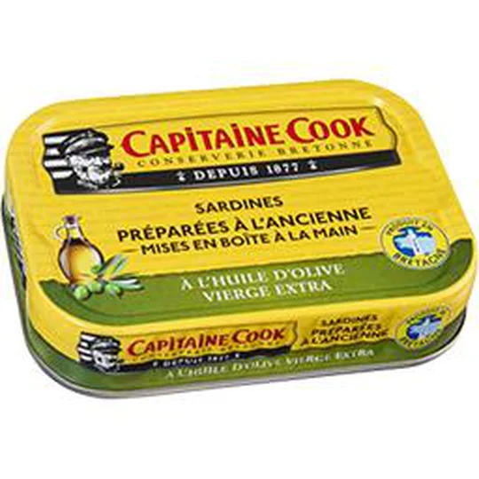 Sardines préparées à l'ancienne huile d'olive vierge extra