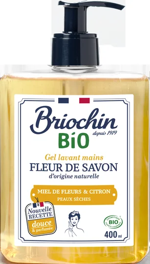 Gel lavant mains Bio Miel de fleurs & Citron