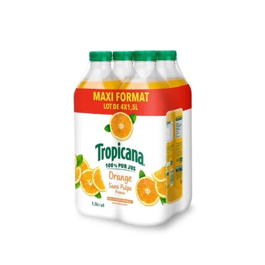 Pur jus d'orange sans pulpe