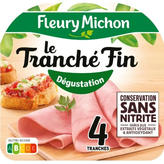 Jambon Le Tranché fin dégustation conservation sans nitrite