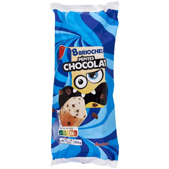 Brioches aux pépites de chocolat sachets fraîcheur