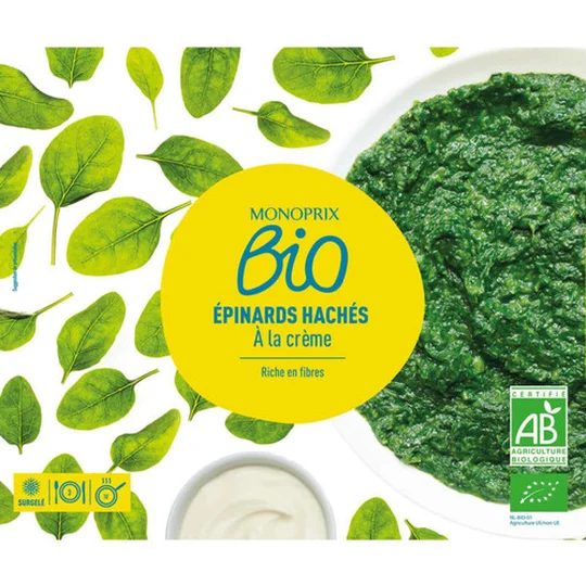 Monop Biologique Epinards À La Crème