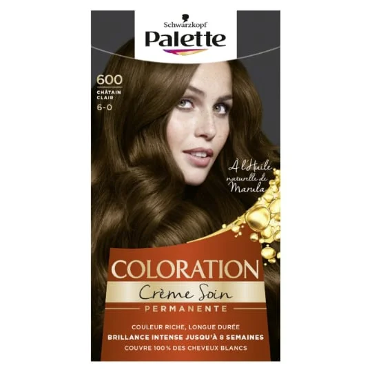 Coloration Permanente châtain clair 600