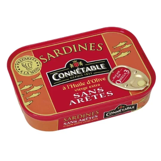 Sardines huile d'olive s/arête