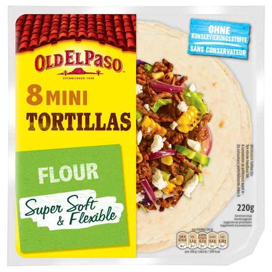 Mini tortillas de blé nature