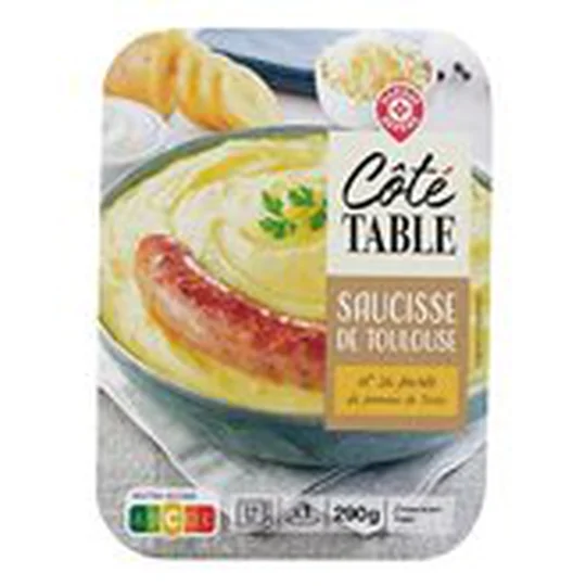 Saucisse de Toulouse purée
