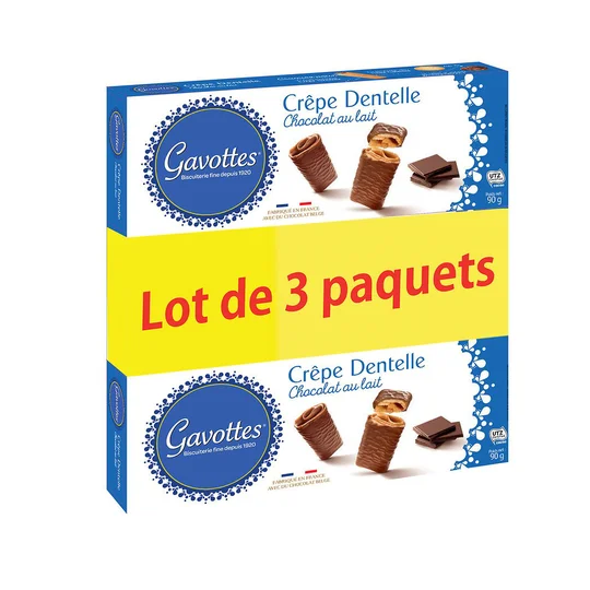 Crêpes dentelle au chocolat au lait