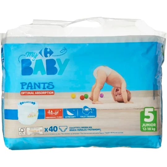 Couches culottes taille 5 junior : 12-18 kg