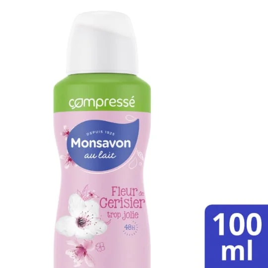 Déodorant lait&fleur de cerisier compressé anti-transpirant