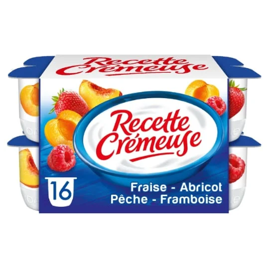 Yaourt aux fruits fraise abricot pêche framboise recette crémeuse