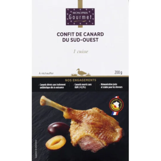 Confit de Cuisse Canard du Sud-Ouest