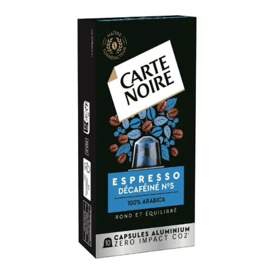Café capsules Compatibles Nespresso Espresso décaféiné