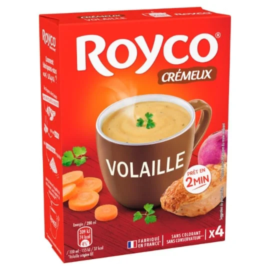 Soupe déshydratée crème de vollaile