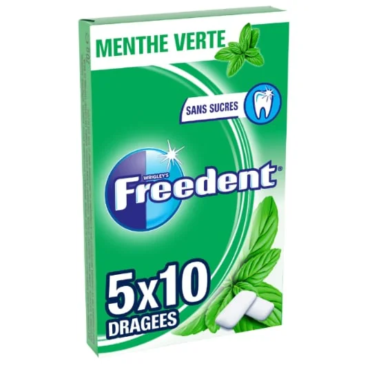 Chewing-gum sans sucres Menthe Verte