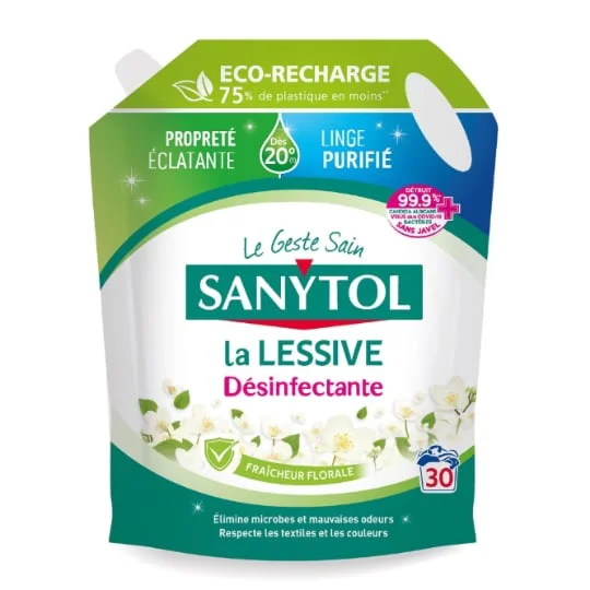 Recharge Lessive Désinfectante Fraicheur Florale
