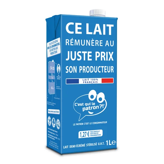 Lait demi-écrémé