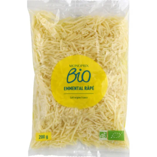 Emmental râpé bio