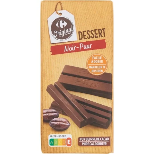 Chocolat pâtissier noir dessert