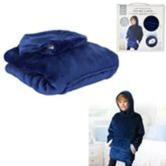 Plaid sweat à capuche rose Enfant taille unique