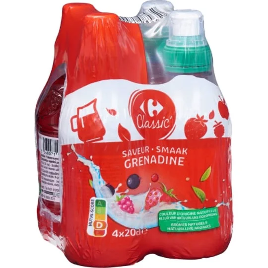 Boisson saveur grenadine