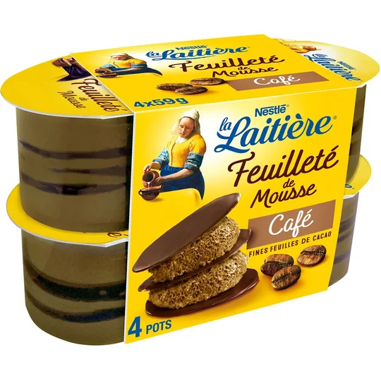 Feuilleté de mousse café