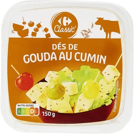 Fromage dés de gouda cumin