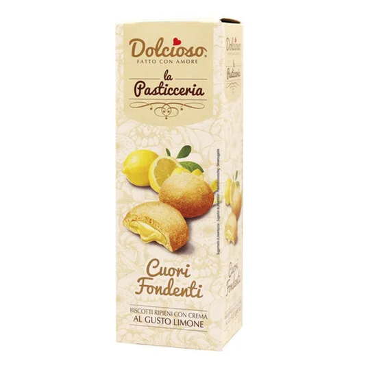 Italian Cookie Citron Cuori Fondenti