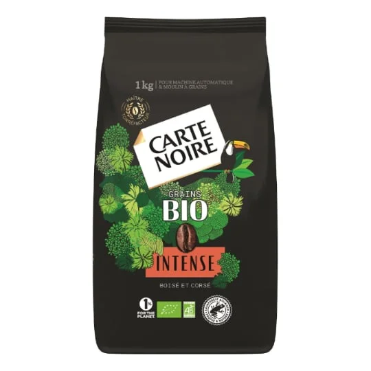 Grain de café bio intense