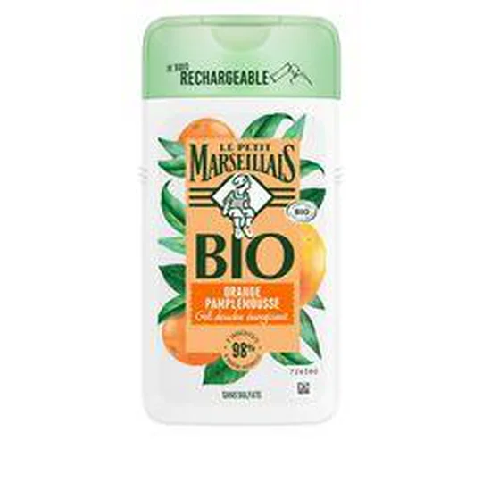 Gel douche Bio Energisant orange pamplemousse