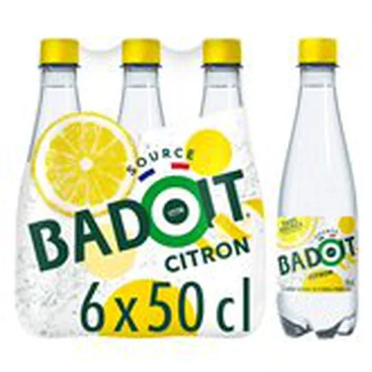 Eau gazeuse aromatisée citron sans sucres