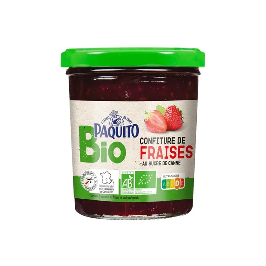 Confiture de fraise au sucre de canne - BIO