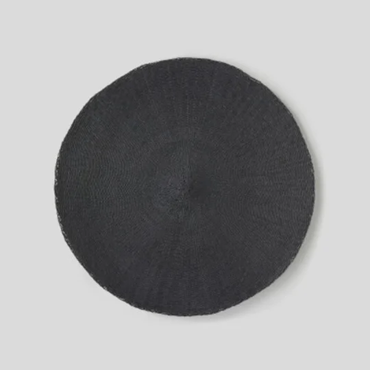 Maison Set De Table Rond, En Papier, Noir
