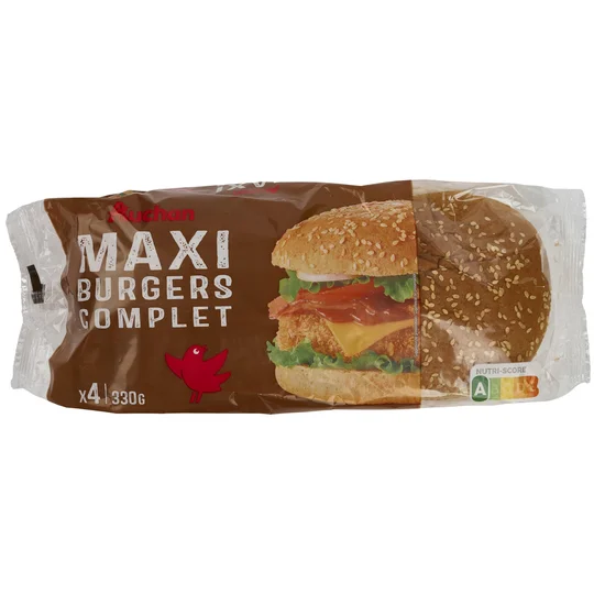 Pain hamburger maxi complet