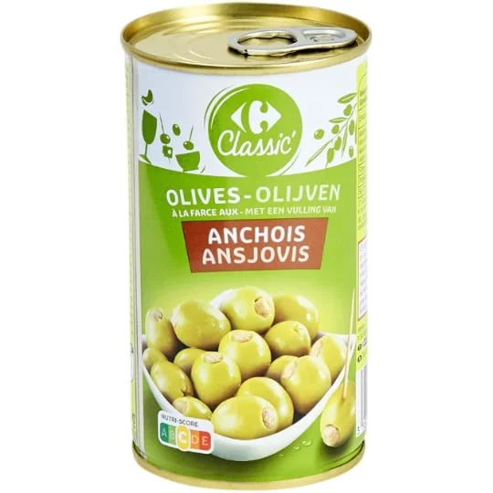 Olives farce aux anchois